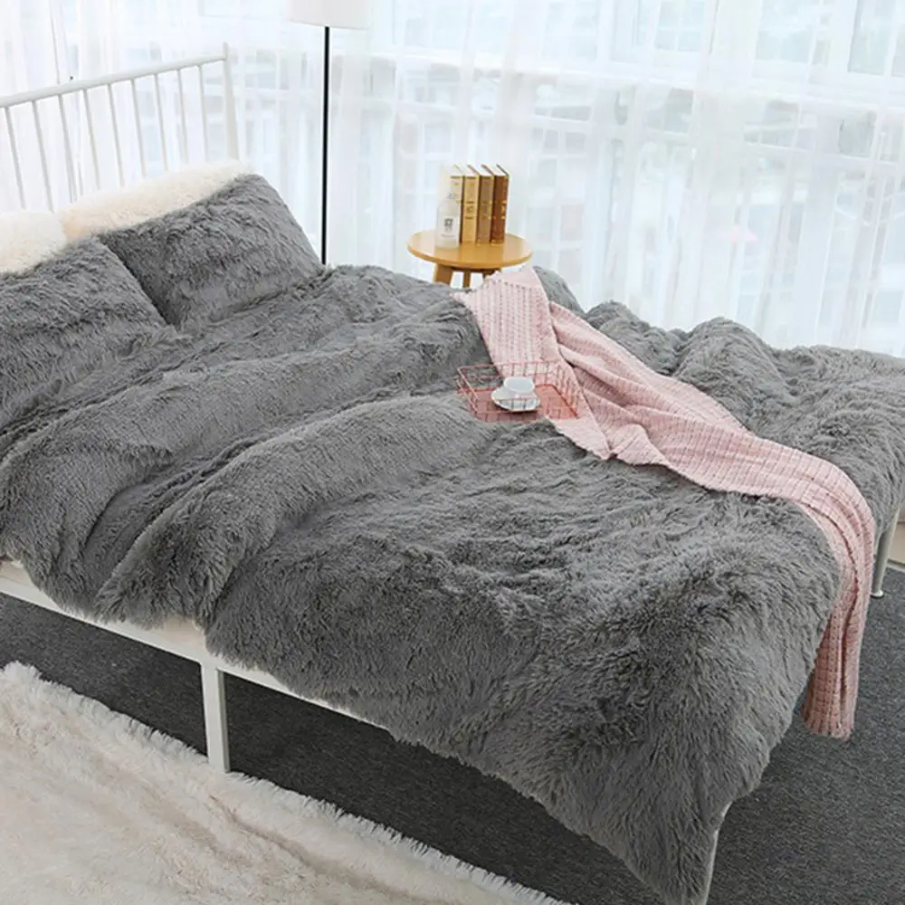 80x120cm Soft Fluffy Shaggy Warm Bed Sofa Bedspread Bedding Sheet Throw Blanket Travel Patchwork Bedspread