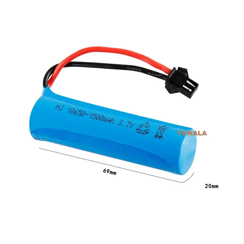 充電器付きリチウムイオンバッテリー,3.7v,1500mah,18650 v,3.7v,smi,q85,q70 rc,飛行機,車,ボート,銃,おもちゃの部品用