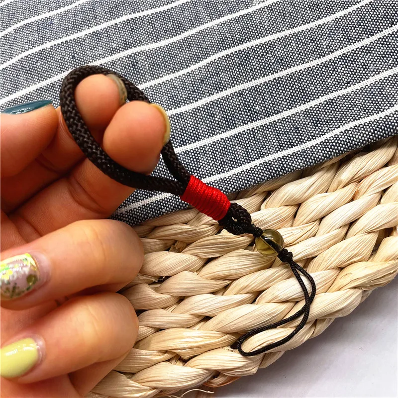 Hand-woven Colorful Car Key Lanyard USB Short Rope Long Necklace Hanging Neck Mobile Phone Lanyard Pendant Rope Customization