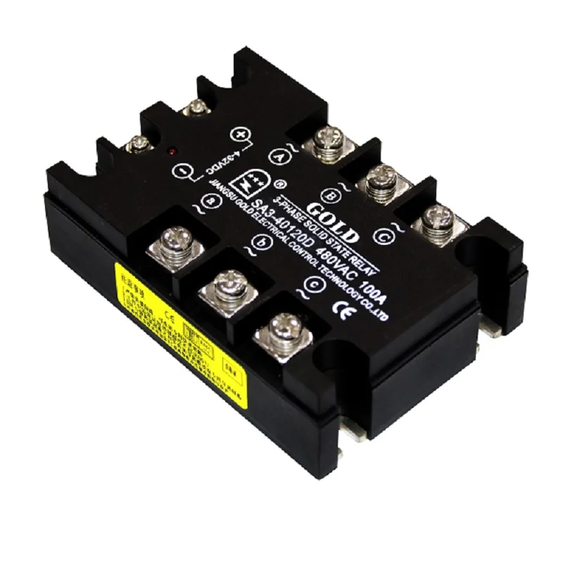 

Three-phase Solid State Relay 120A SA3-40120D High Current Relay AC Ssr