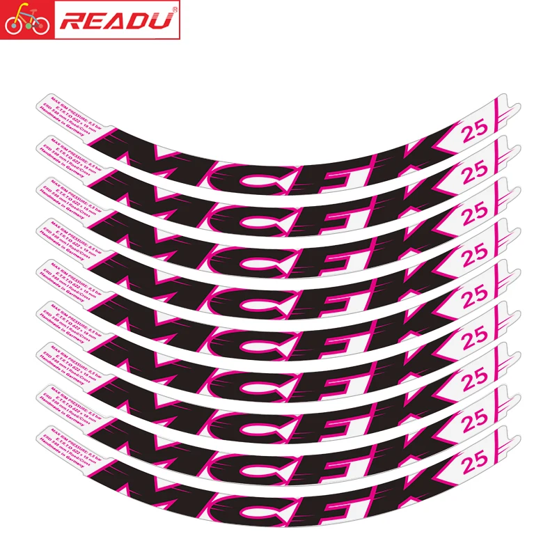 

READU bicycle stickers Road bike MCFK 25Disc rim ring sticker wheelset decals