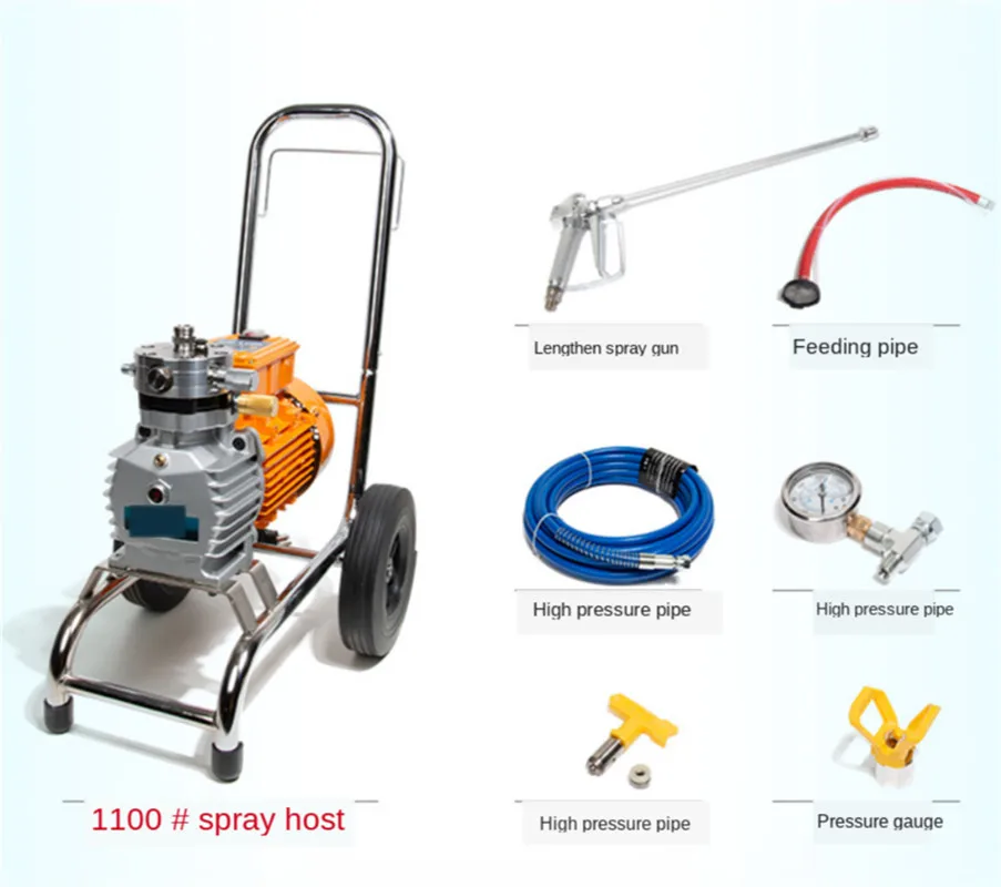 EU delivery 3000W/4000W/4800W High-pressure spraying machine Professional Airless Spray Gun painting machine Single/double gun