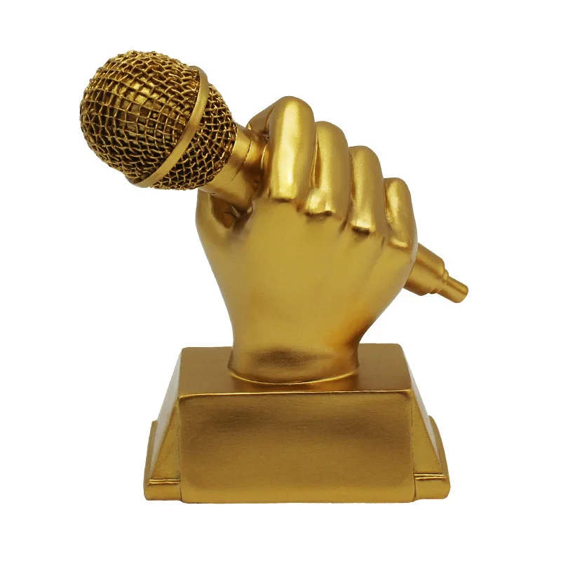 

voice Trophy Cup 13cm Variety Show The Voice Of USA Music Fans Souvenir Microphone Trophies