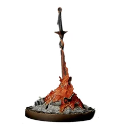 Dark Souls 3 Bonfire Figure Glow Sword Glowing Fire 1/6 Scale Collectible Model Toy With Light 23CM