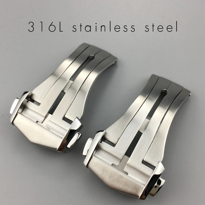 

18mm Quality Stainless Steel Deployment Folding Clasp buckle for omega Seamaster 300 speedmaster AQUA Bracelet TERRA AT150 8900