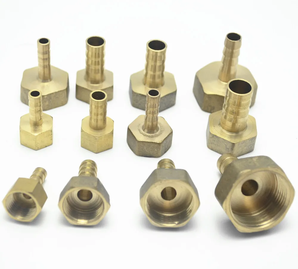 

Brass Hose Fitting 6mm 8mm 10mm 12mm Barb Tail 1/8" 1/4" 1/2" 3/8" BSP Female Thread Copper Connector Joint Coupler Adapter