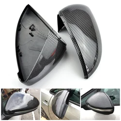For VW Golf MK7 Golf 7 GTI TSI 2014 2015 2016 17 2018 Front Left Right black Rearview Side Wing Mirror Cap Cover