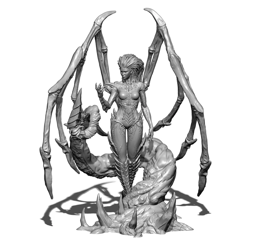 

1/24 75mm 1/18 100mm Resin Model Devil Insect Queen 3D Printing Figure Unpaint No Color RW-024