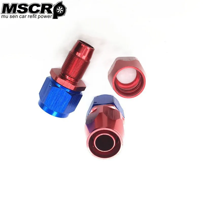 AN12-0 0 Degree Aluminum Oil Cooler Hose Fitting Swivel Hose End Fitting Adapter Oil Fuel Line MSCRP-010105