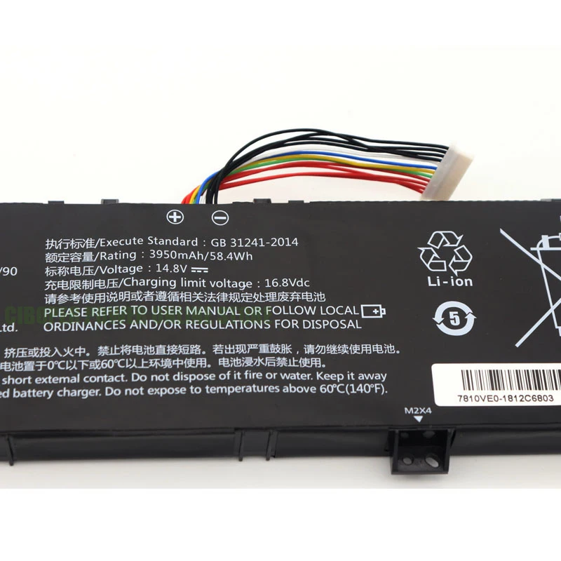 CP Laptop Battery K36 15.2V 4500mAh For BBEN G17 G16A G16 G16X G156M G16S Wizar G2 15RX X36E GB-15X36 GB-15N36 ENZ K36 GX2 V5,4S