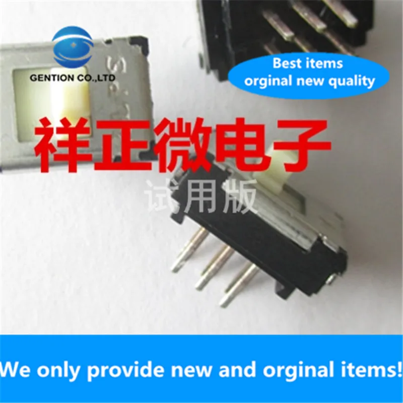 

10pcs 100% orginal new real stock SSSS922000 Toggle switch 6 feet 2 gears Vertical double row sliding handle length 2mm