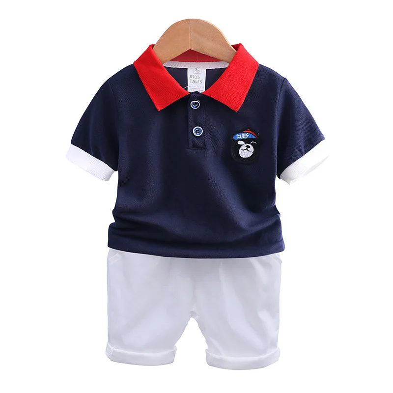 

Boys Suits Shirts Toddler Summer Tops Baby Short Pants Kids Sets Children's 2 Pieces Outfits T-shirts