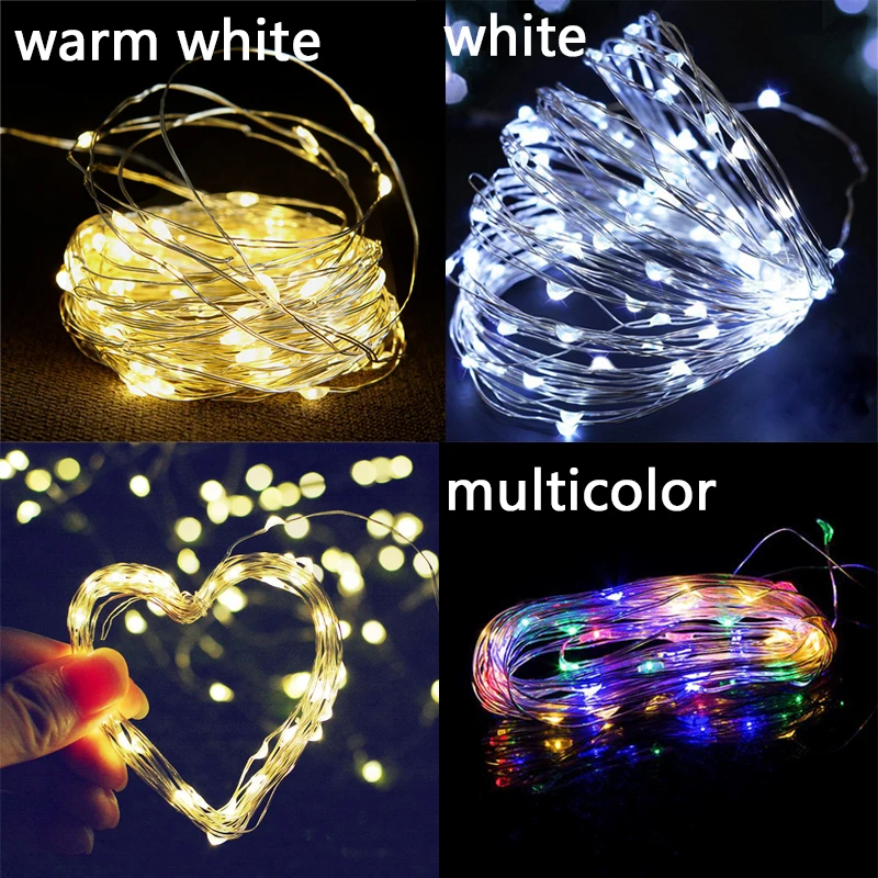 Led Solar Copper Wire Lamp Outdoor Solar Fairy Lights 5M 10M 20M Kerst String Light For Wedding Garden Solar String Light