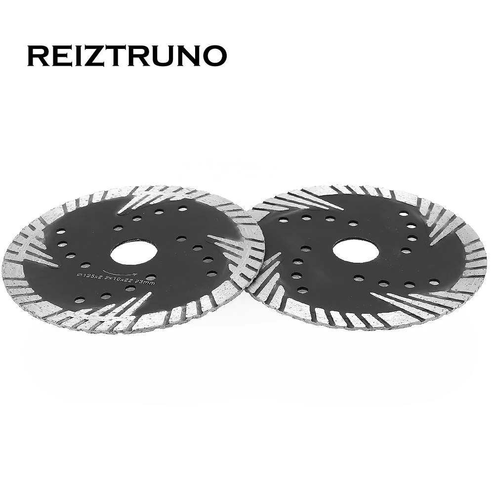 REIZTRUNO 125 มม.ใบมีด Diamond Turbo Slant ฟันป้องกันสำหรับเครื่องบด-หินแกรนิตตัดใบมีด