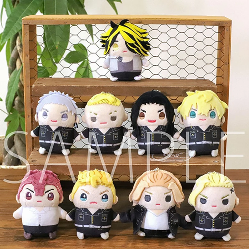 9CM Genuine Stuffed Plush Toys Anime Tokyo Revengers Manjirou Sano Chifuyu Matsuno Kazutora Ken Hanma Cartoon Collectibles Gifts