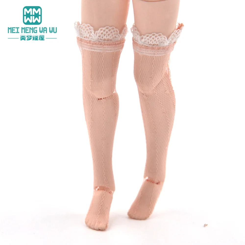 Toys Doll socks Fashion long leg mesh socks for Blyth Azone doll accessories