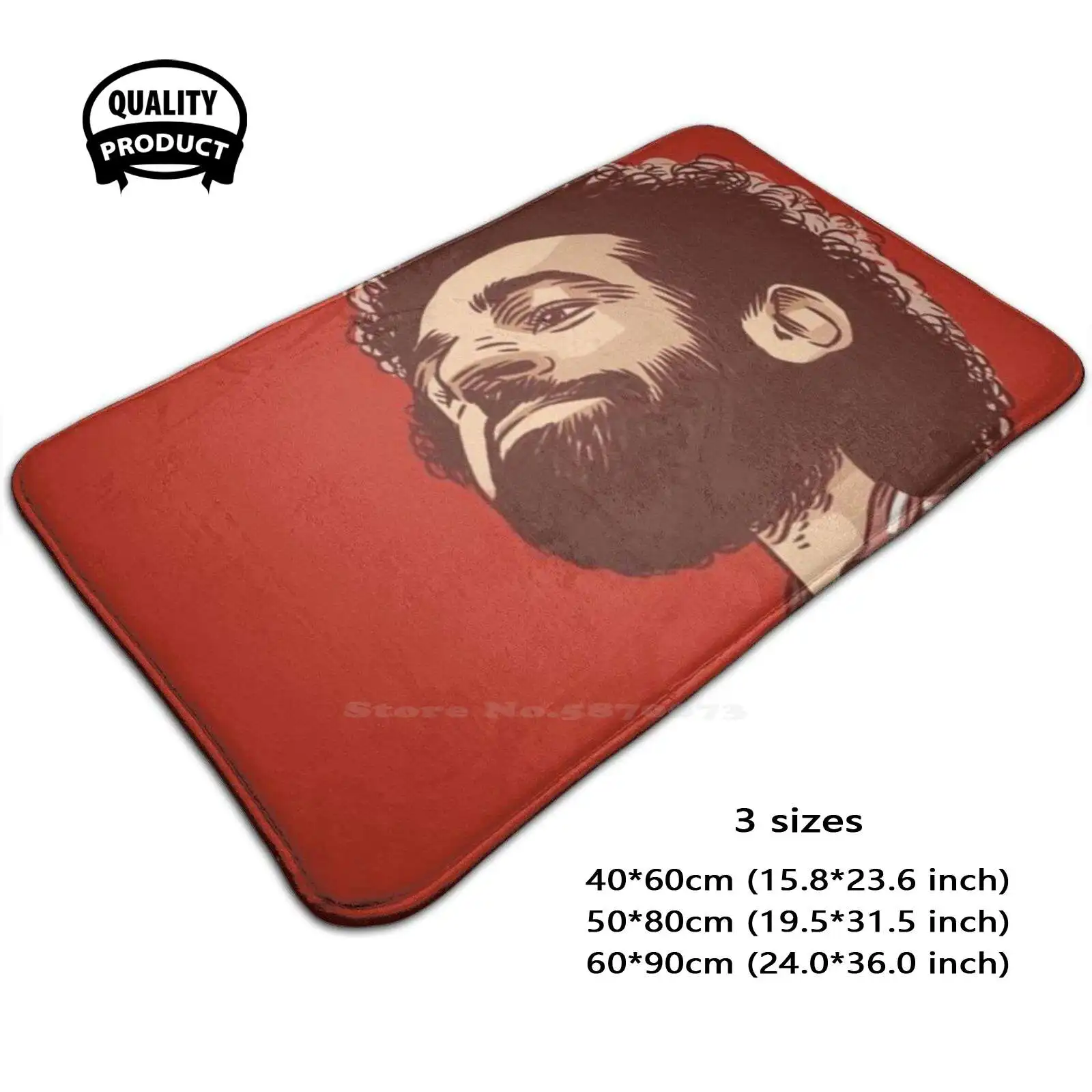 Mohamed Salah #0121 Soft Cushion Home Carpet Door Mat Car Rug Mohamed Salah