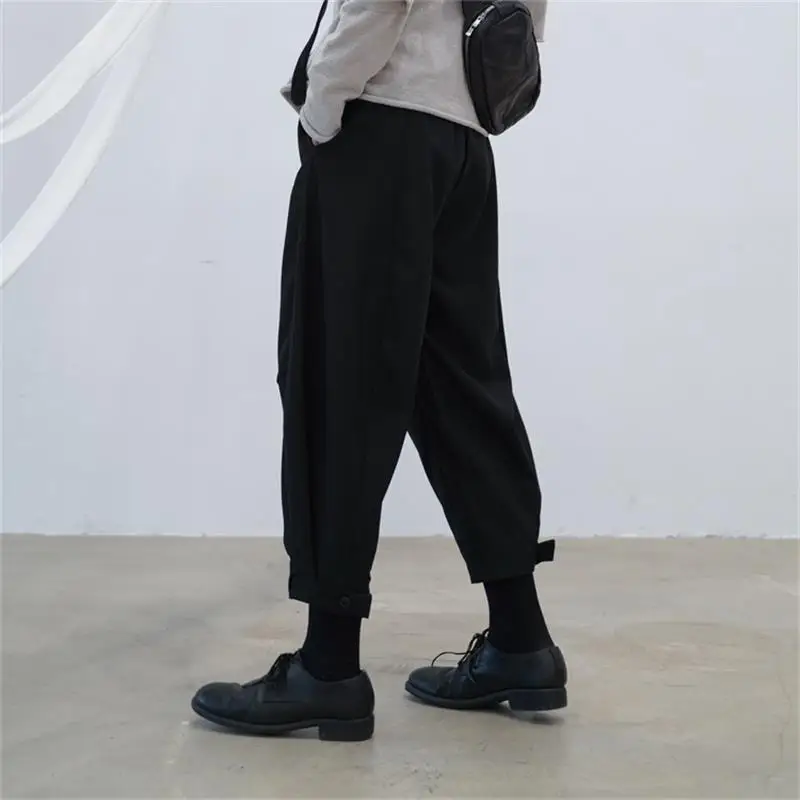 Ladies Casual Pants Sports Pants Small Foot Pants Spring And Autumn New Dark Pant Buckle Design Youth Fashion Trend Versatile