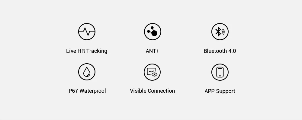 COOSPO H808S Herzfrequenzsensor Dual-Modus ANT Bluetooth mit Brustgurt Fahrradcomputer für Wahoo Garmin Zwift Sportmonitor – Detail 2