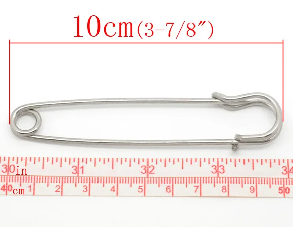 1Pack Silver color  Metal Safety Pins Stitch Holders Brooch Craft Findings DIY Sewing Tools Jewelry  Apparel Accessories