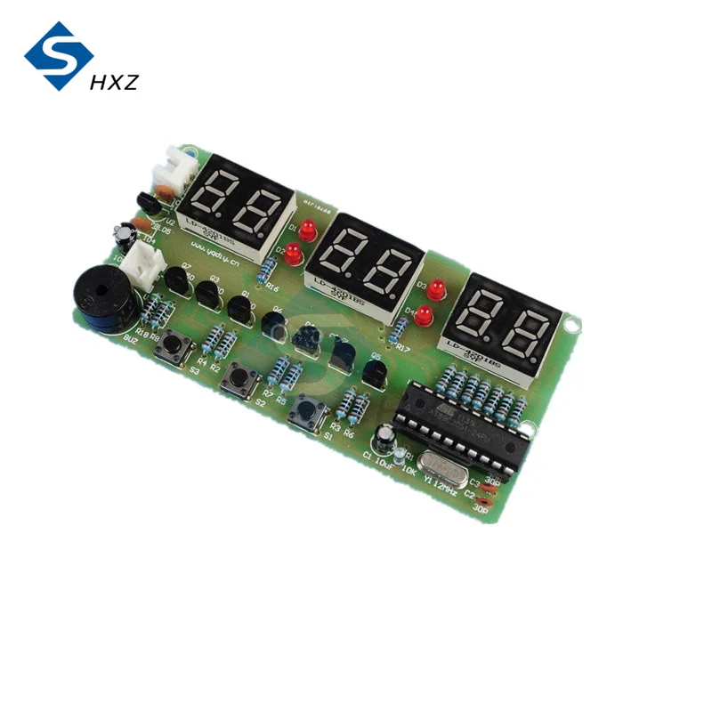 C51 Digital Electronic Clock with Buzzer Learning Suite Six 6 Bits Electronic Parts and Electronic Components DIY Kit