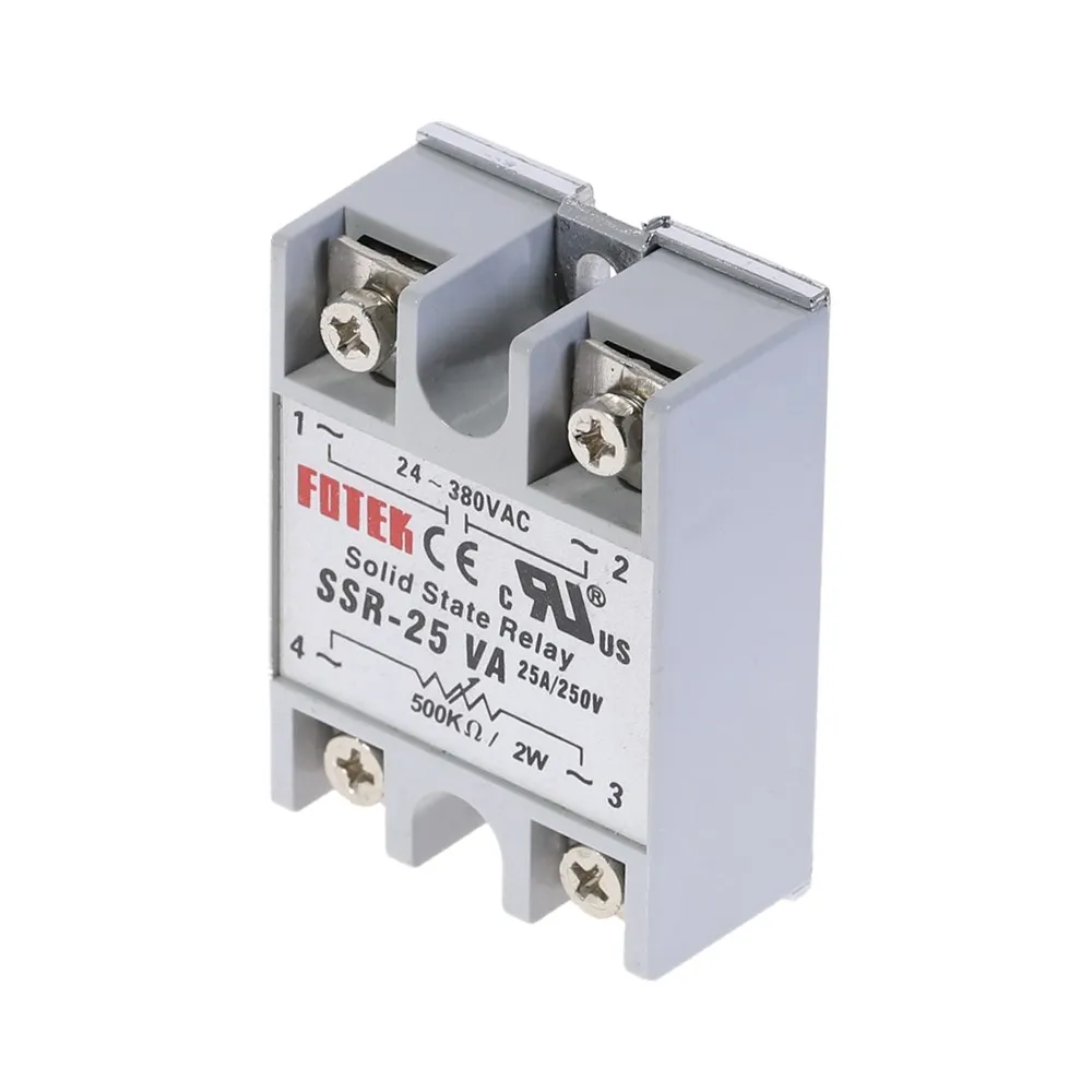 1pcs Solid State Relay Module SSR-25VA 25A Extermal control potentiometer Input 24-380VAC Output