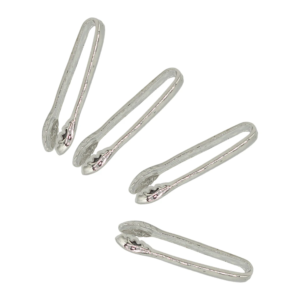 

1/12 Dollhouse Miniature Cookware Kitchen Accessories 4pcs Metal Silver Tongs Tools Kids Pretend Play Toy