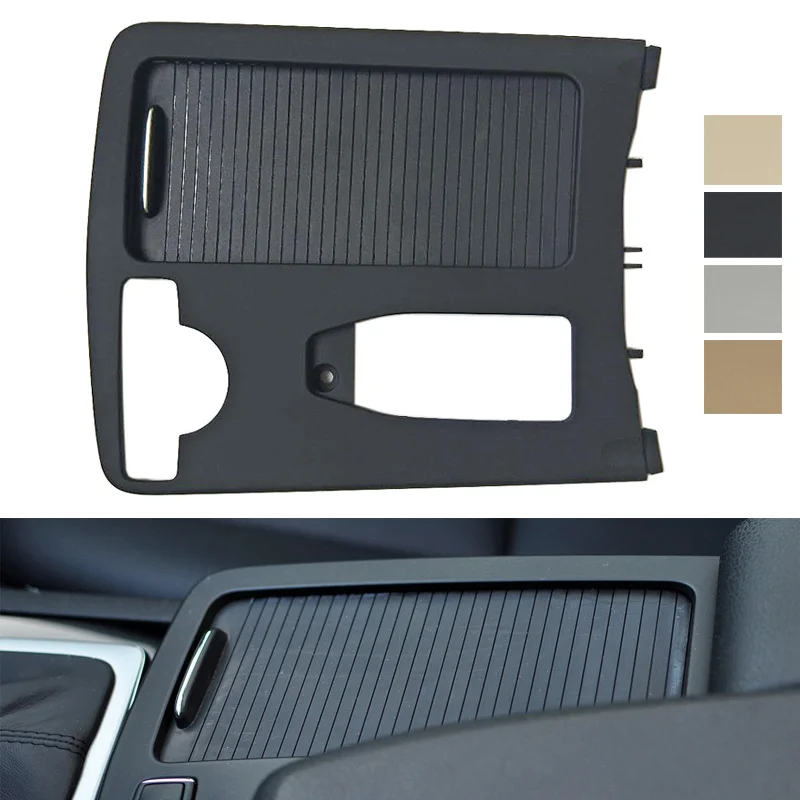 Central Armrest Drink Cup Holder Shutter Outer Frame Cover Panel For Mercedes Benz W204C C180 C200 C300 W207 E W212 E260 E300