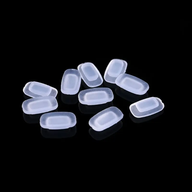 5/25/50 Pairs/Lot Inserted Square Silicone Airbag Soft Nose Pads On Glasses Slot Glasses Accessories for Adults Kids Universal