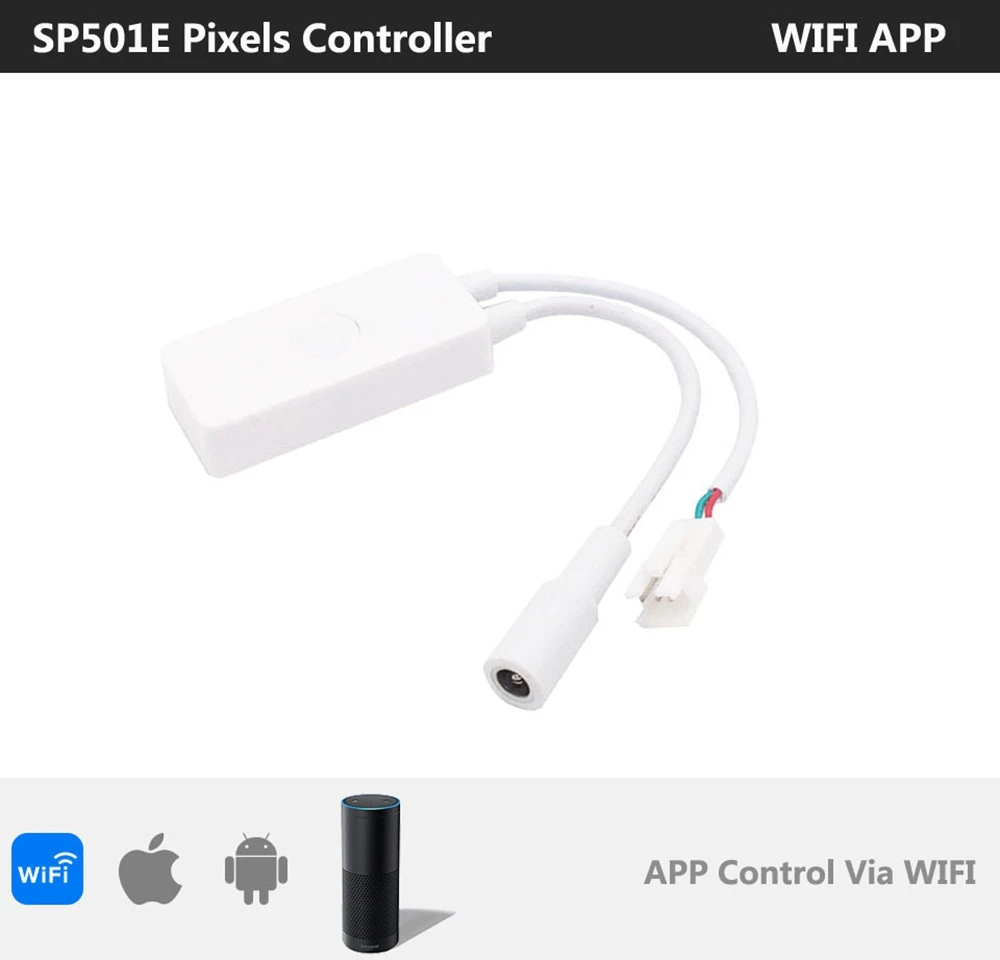 WS2811 WS2812B SK6812 WS2815 Контроллер светодиодной ленты Bluetooth SP105E SP110E WIFI SP108E SP501E Музыка SP107E SP601E DC5V-24V