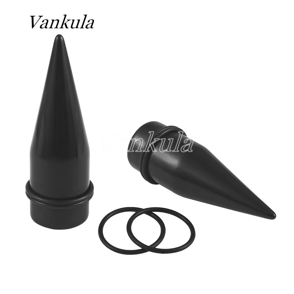 Vankula 2pcs  Acrylic Tapers Ear Plugs Tunnels Ear Expander Gauges Cone Piercing Body Jewelry Stretching 6mm-25mm