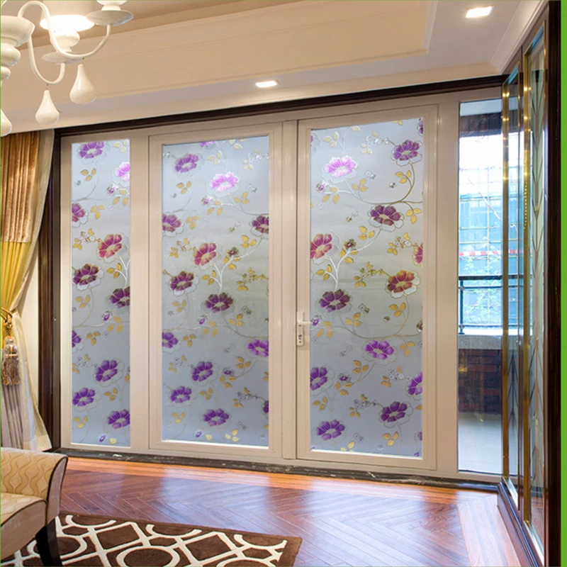 

Embossed Frosted Anti-Peep Window Glass Sticker, Transparent, Opaque, Anti-aliasing, Bathroom, Paper, 30-90cm