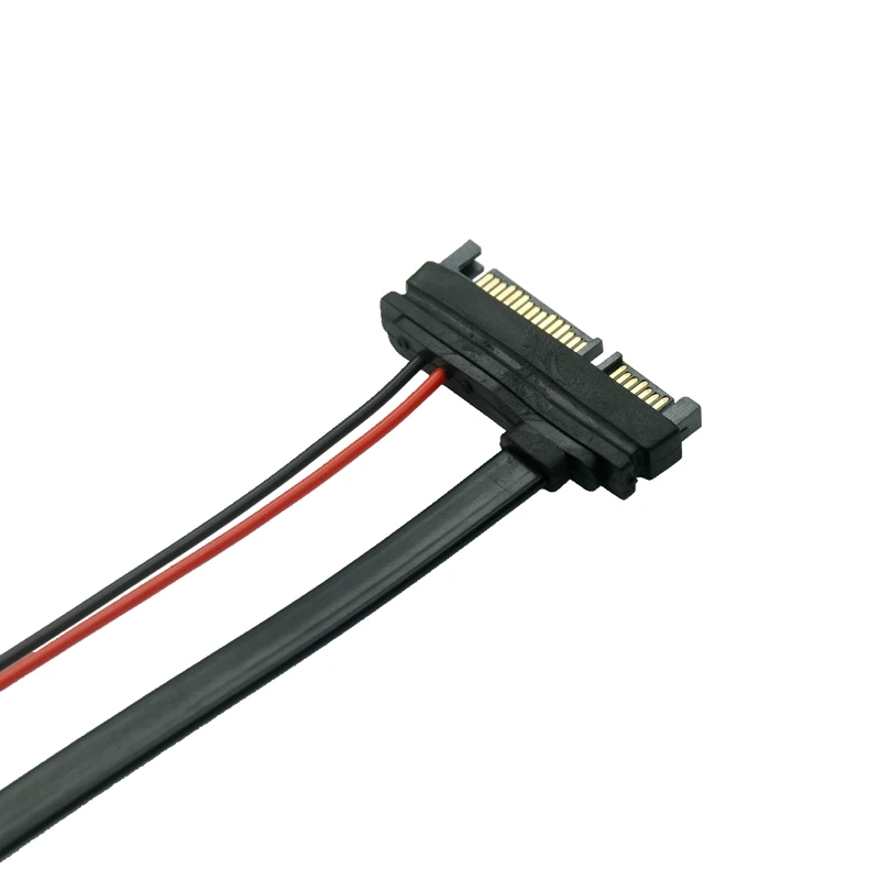 1PC SATA Cable Serial ATA 22Pin 7+15 Male To Slimline SATA 13Pin 7+6 Female Connector Converter 30CM/1FT/12INCH