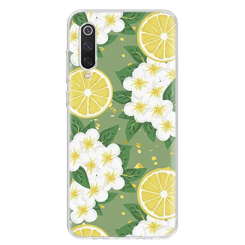 Summer Leaf Lemon Pomegranate Grape Phone Case For Xiaomi Redmi Note 13 Pro Plus 5G Cover 12 12C 10X 10C 10A 9 10 9T 9C 9A 8A 8