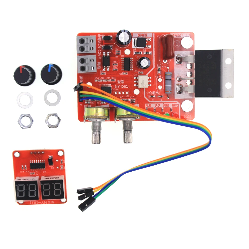 

Spot Welders control Board 100A Digital display Spot welding time and current controller panel timing Ammeter