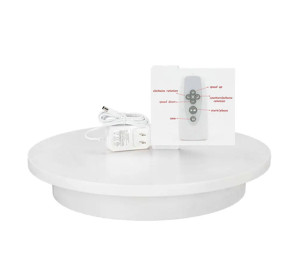 HQ R01 Remote Control Listrik Berputar Turntable Display Stand Lazy Susan Dasar Otomatis Rotary Stand Bergulir Platform