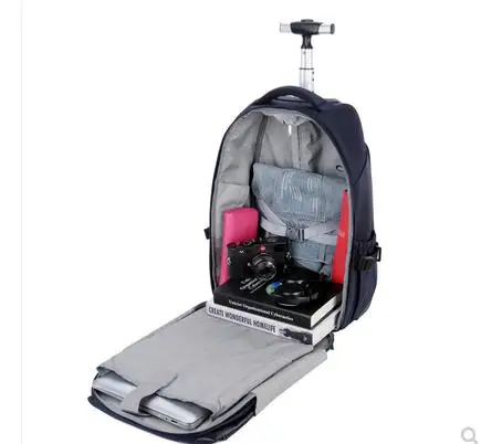 WEISHENGDA rolling luggage backpack women carry on  hand Luggage bags  travel Trolley backpack Bags on wheels Trolley Suitcase