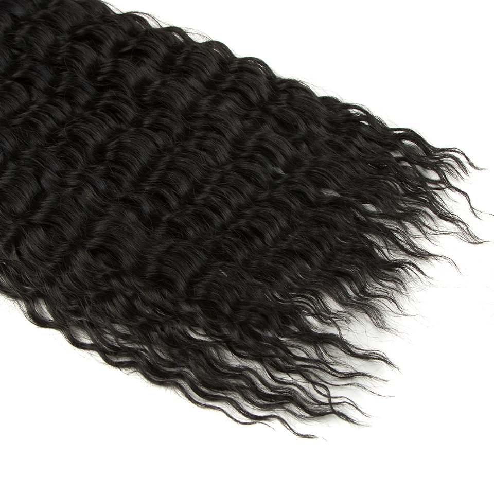 Ariel Hair Synthetic Twist Crochet Curly Hair 24 Zoll Water Wave Braid Hair Ombre Blonde Brown Deep Wave Flechten Haarverlängerung – Detail 24