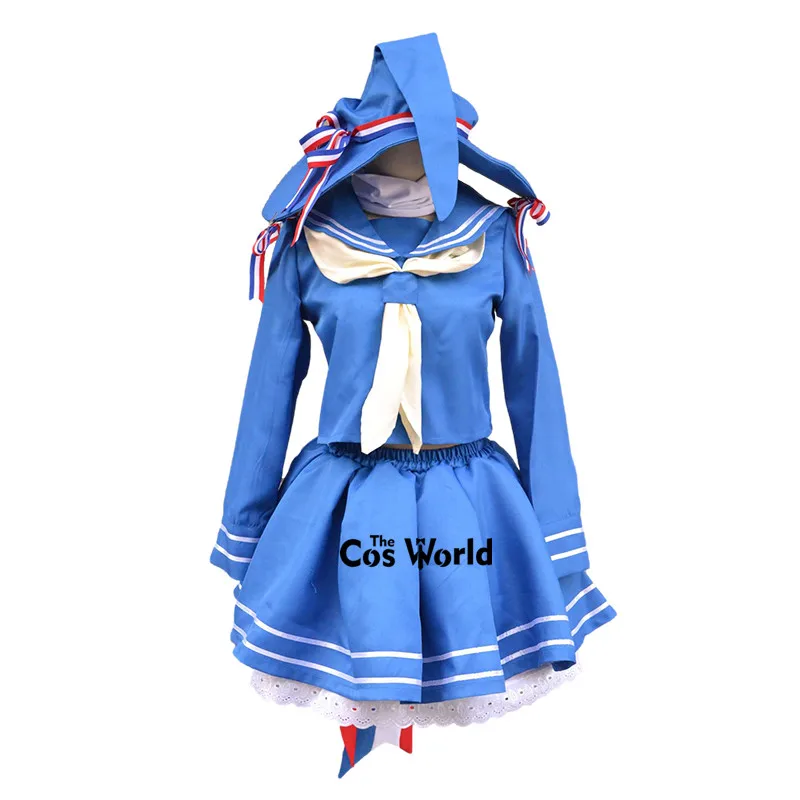 Wadanohara And The Great Blue Sea Sailor Suit School Uniform Tops Skirt Outfit Games Anime Cosplay Costume image 2