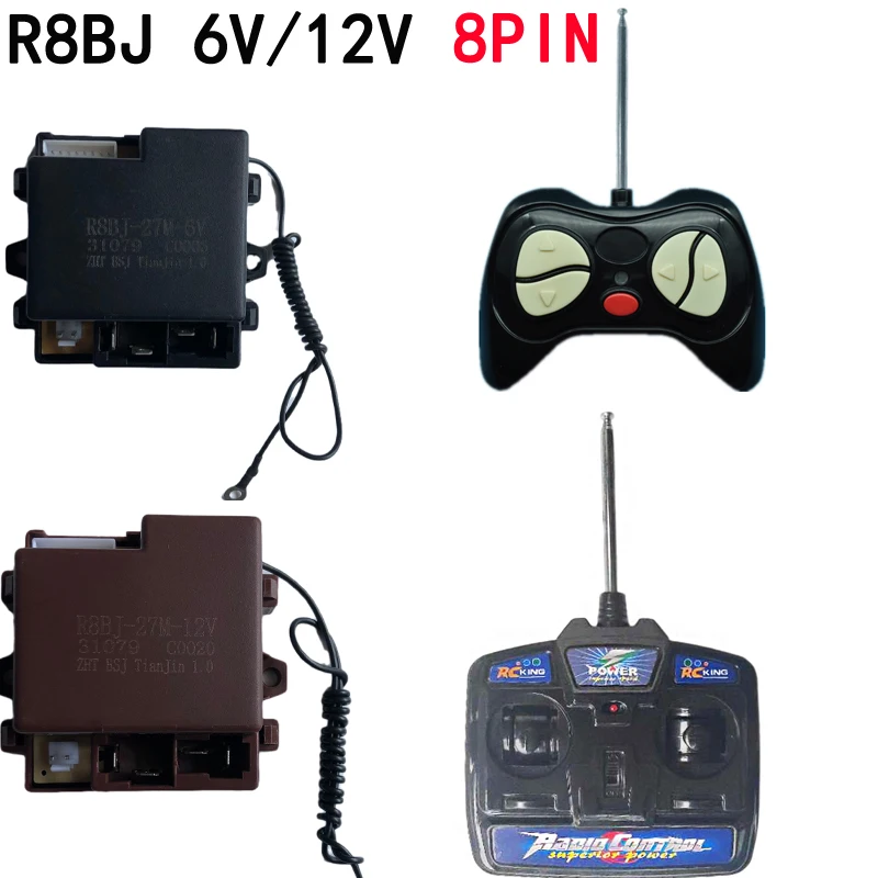 R8BJ-27M-6V R8BV R8BJ-27M-12V Children's Electric Ride on Car 27mhz Remote Control Box Receiver Motherboard Transmitter Parts