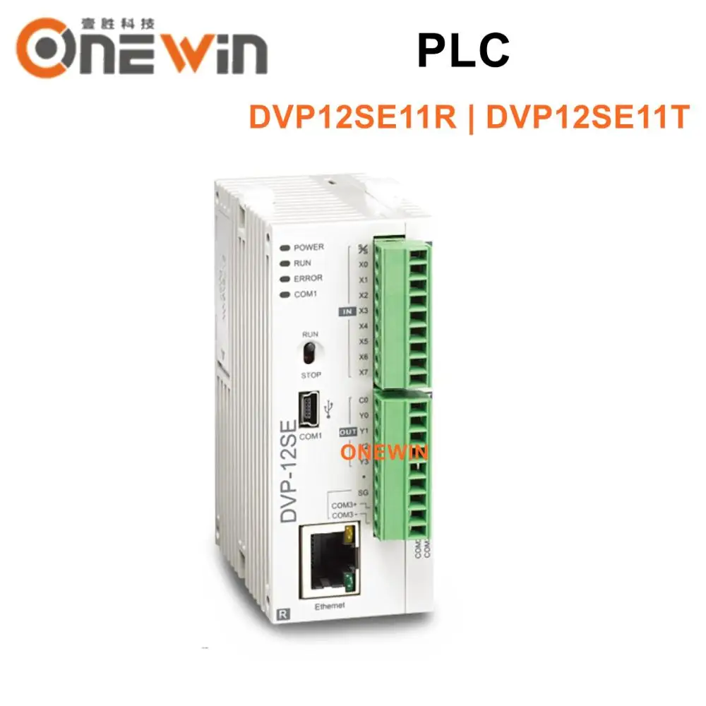 Plc do Delta Dvp12se11r Dvp12se11t 24vdc 8di 4do Apoia Ethernet Modbus Tcp o