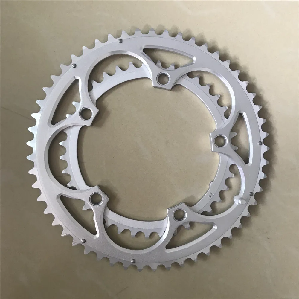 Road Bike Sprockets 130 BCD 53T 39T Double Disc Crown Chainwheel Folding Bicycle Chainring Alloy MTB Parts 7/8/9/10 Speed 3/32\