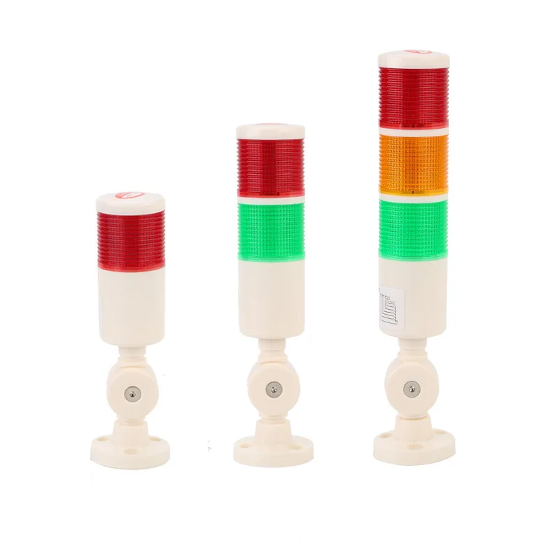 Safety Stack Lamp Industrial 3 layer Buzzer Light LED Signal Tower Caution Light Alarm Foldable Warning Light Tower for Machines