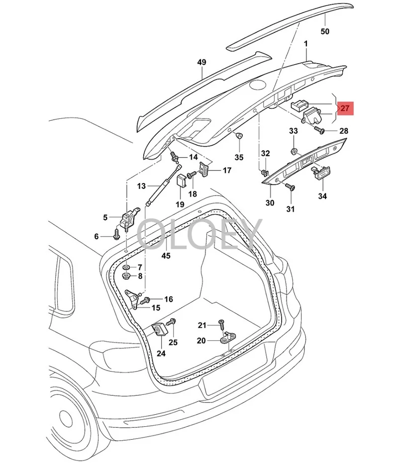 Trunk lock block REAR TRUNK LOCK ACTUATOR LATCH 5ND827505 1K6827505E 5K0827505A 1T0827505H FOR V W GOLF V VI MK5 GOLF GTI MK6