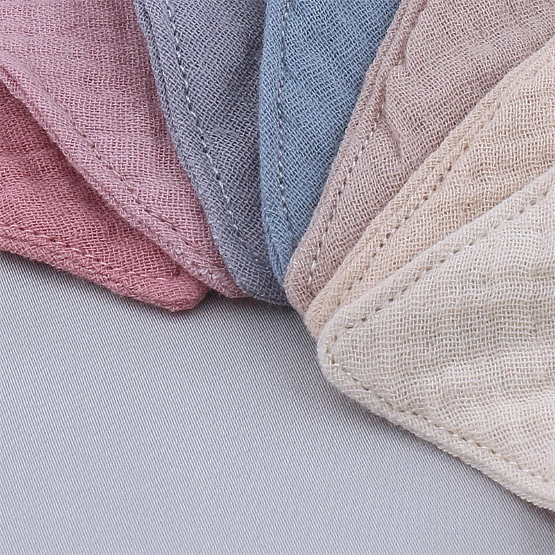 1 Pc Soild Color Baby Bibs Triangle Saliva Towel Kids Portable Burp Cloth Baby Boys Girls Feeding Apron Newborn Accessories