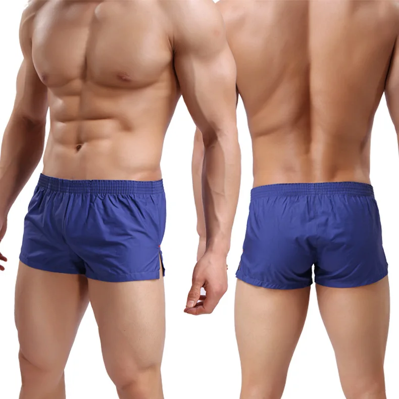 Men Underwear Cotton Boxers Colorful Loose Shorts Men\'s Panties Big Short Breathable Flexible Shorts Boxers Home Underpants