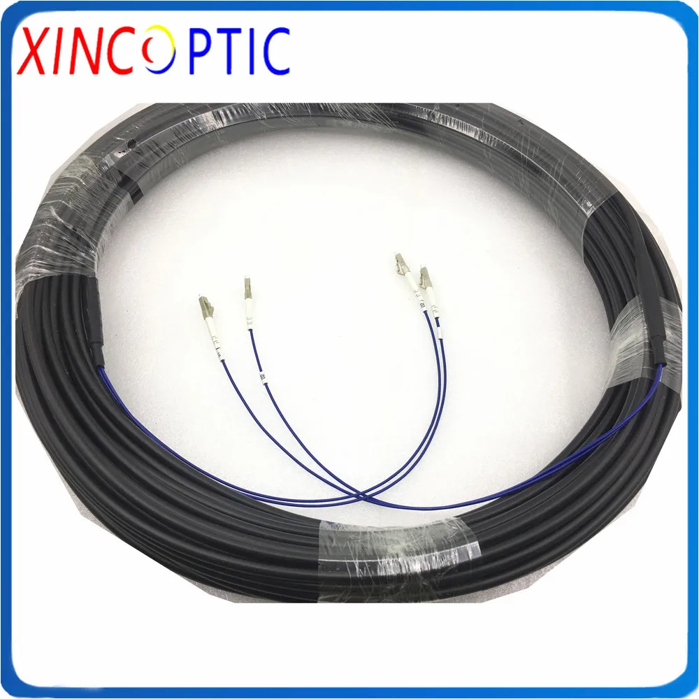 Outdoor Armored 2C GYXTW Fiber Patch Cord,5/10/15/20/25/30/35/40/45/50M 2Core GYXTW SC/LCUPC Fiber Optic Patch Cord Jumper Cable