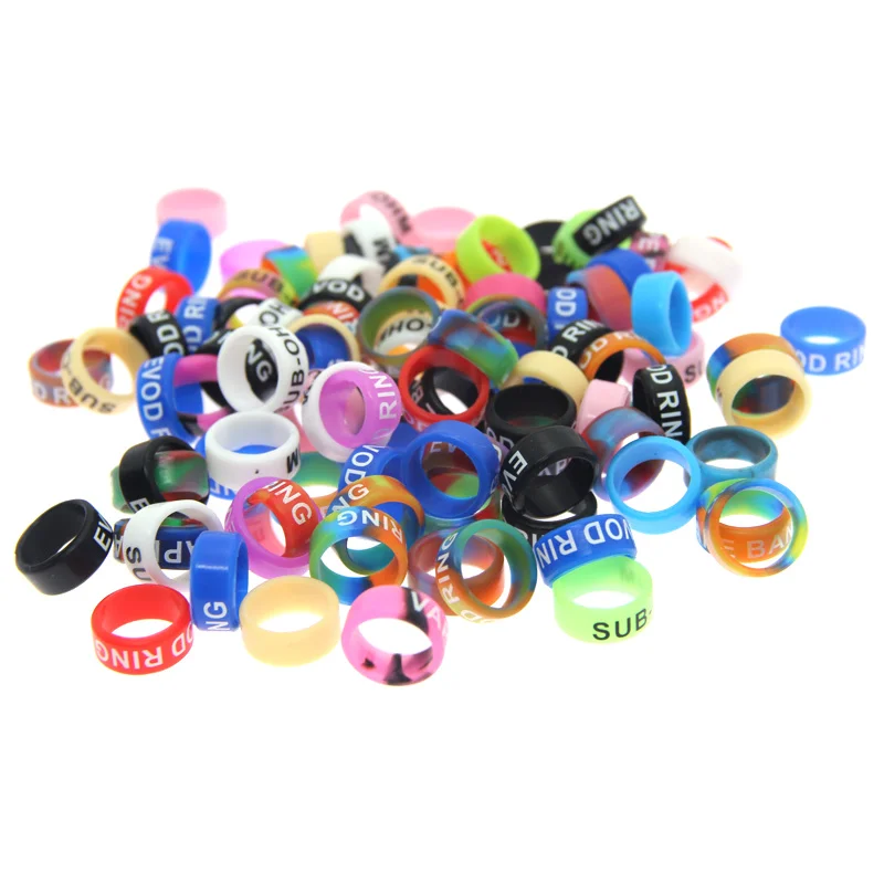 100pcs/lot Silicone Rubber Vape Band Vape Ring Decorative Band 13mm for Relx YOOZ MT GTR MOTTO PHIX MYLE NRX