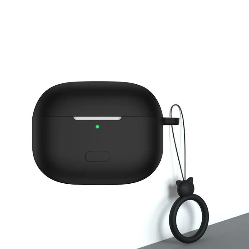 لطيف مع حلقة حبل سماعة جراب لهاتف Vivo Tws 2 /Tws 2E حالة بلون قذيفة غير زلة سيليكون Hearphone غطاء ل فيفو Tws2E