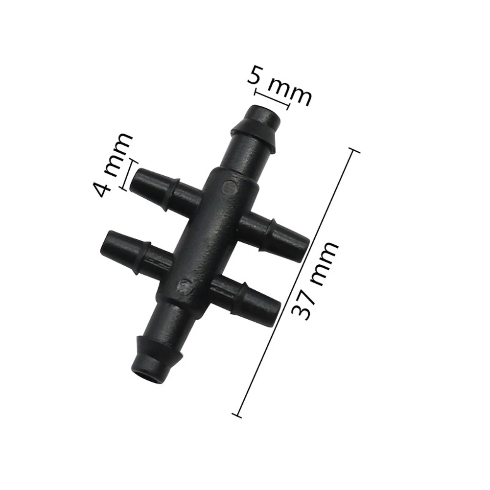 3/5MM 4/7MM 6-Way Garden Water Connector for Micro Tubing 1/8''1/4'' Hose Water Splitters Micro Irrigation Coupling Adaptor Barb